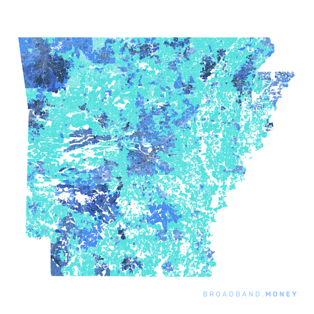Arkansas broadband investment map ready strength rank
