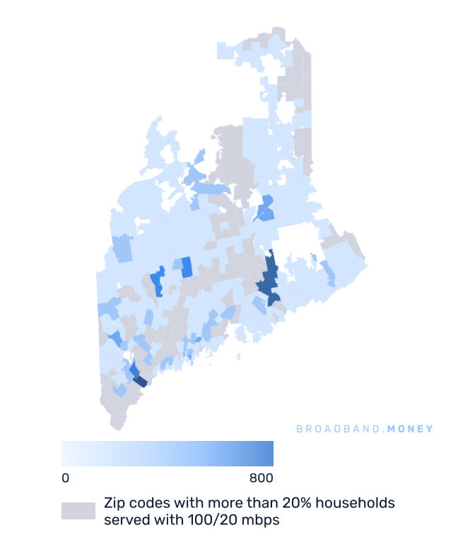 Maine broadband investment map business establishments in underserved areas