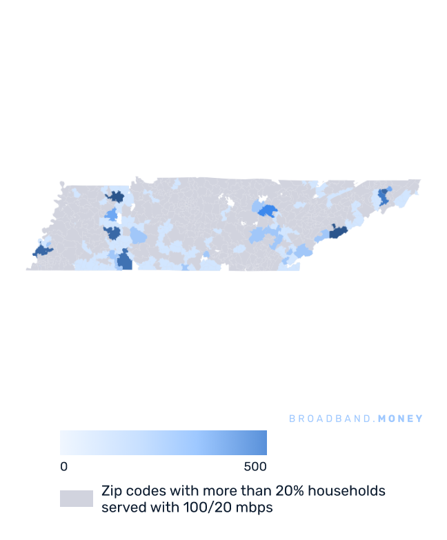 Tennessee broadband investment map business establishments in underserved areas
