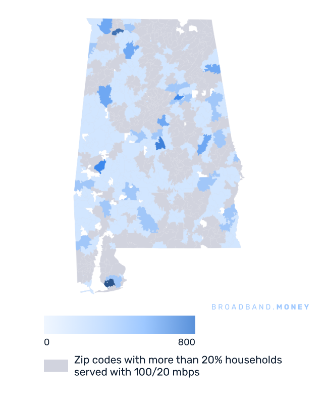 Alabama broadband investment map business establishments in underserved areas
