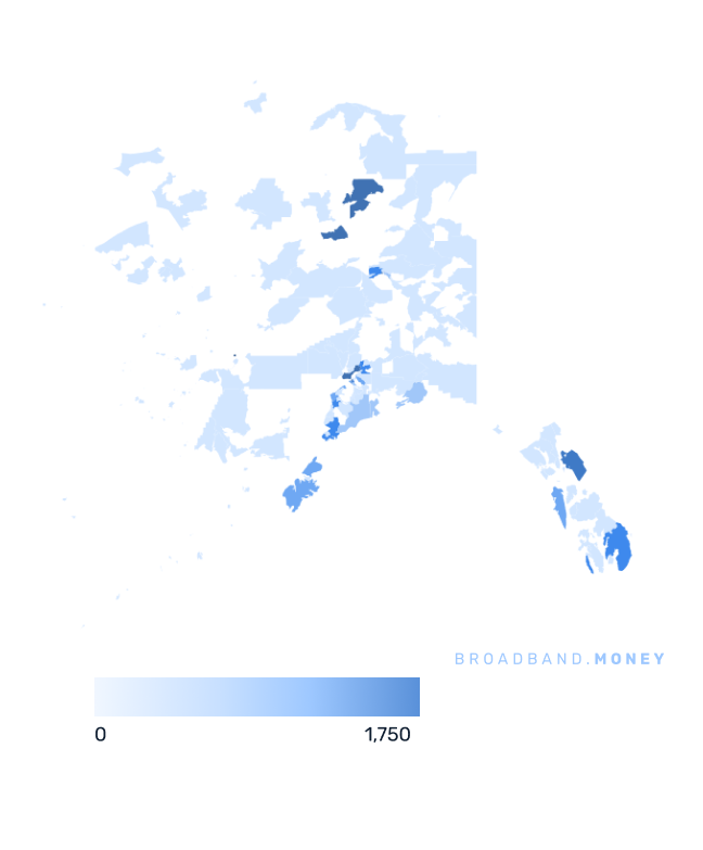 Alaska broadband investment map business establishments