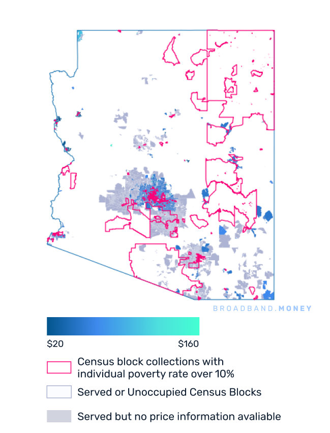 Arizona broadband investment map yield on cost