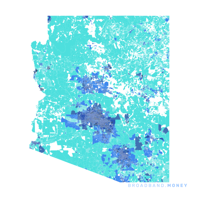 Arizona broadband investment map ready strength rank