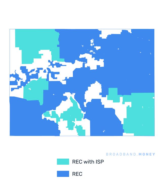 Colorado broadband investment map REC coverage