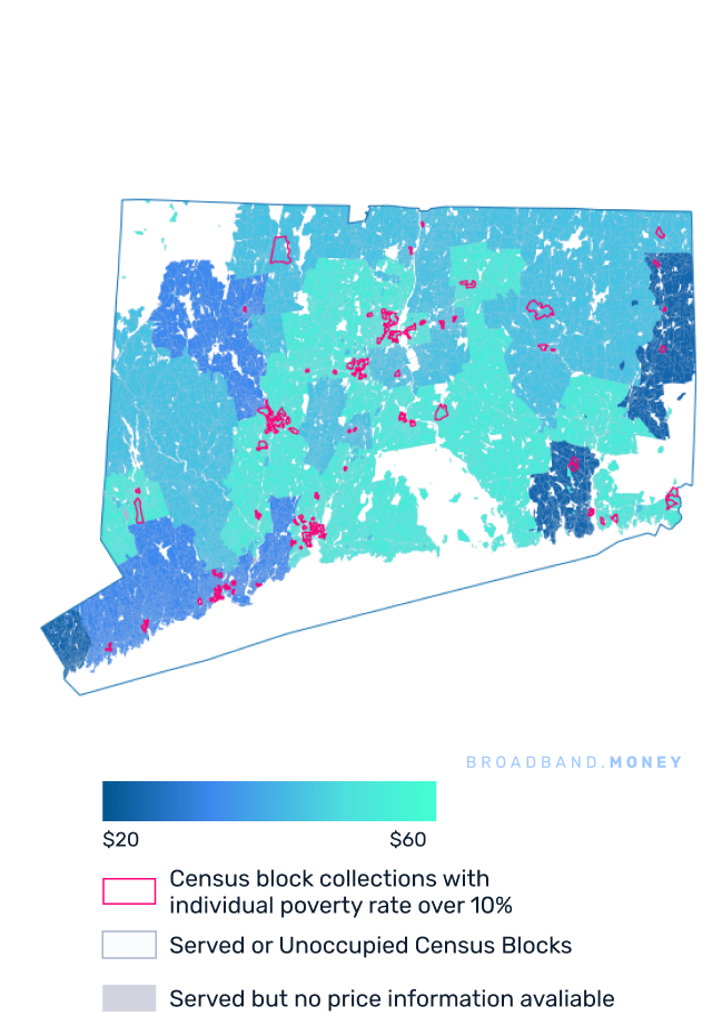 Connecticut broadband investment map yield on cost