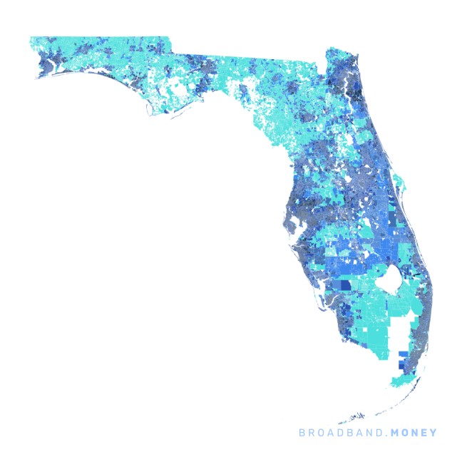 Florida broadband investment map ready strength rank