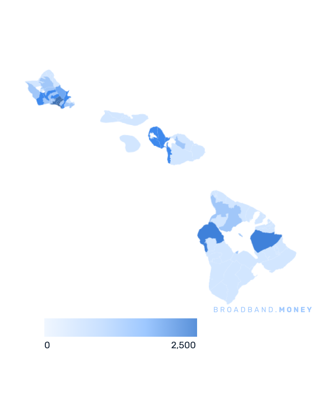 Hawaii broadband investment map business establishments