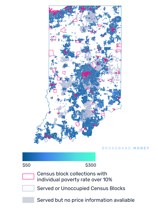Indiana broadband investment map yield on cost