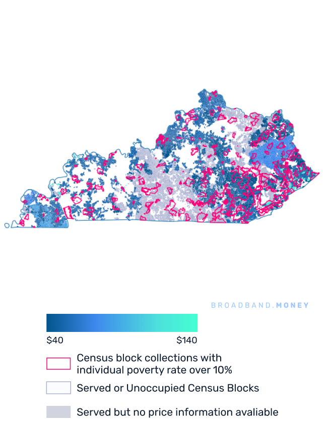 Kentucky broadband investment map yield on cost