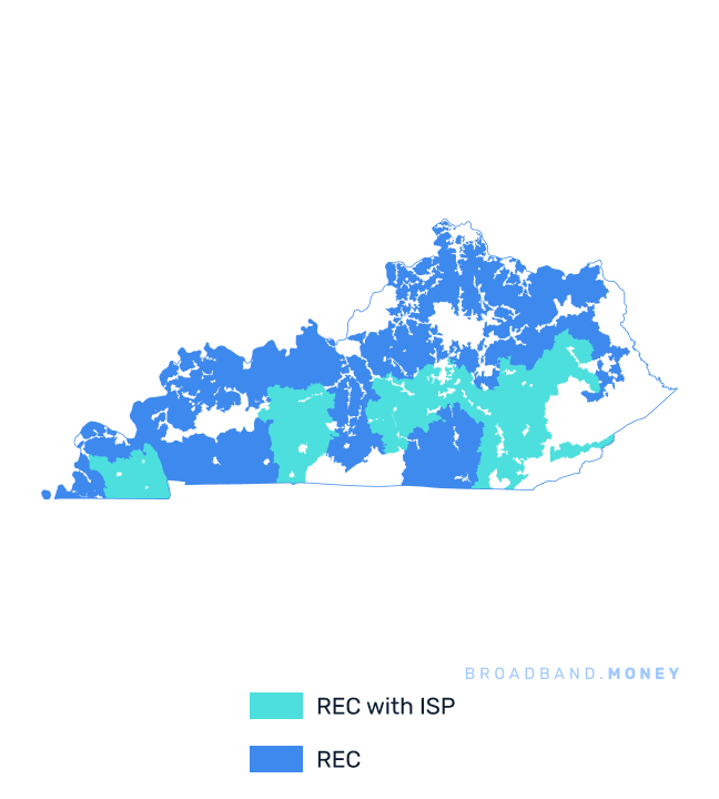 Kentucky broadband investment map REC coverage