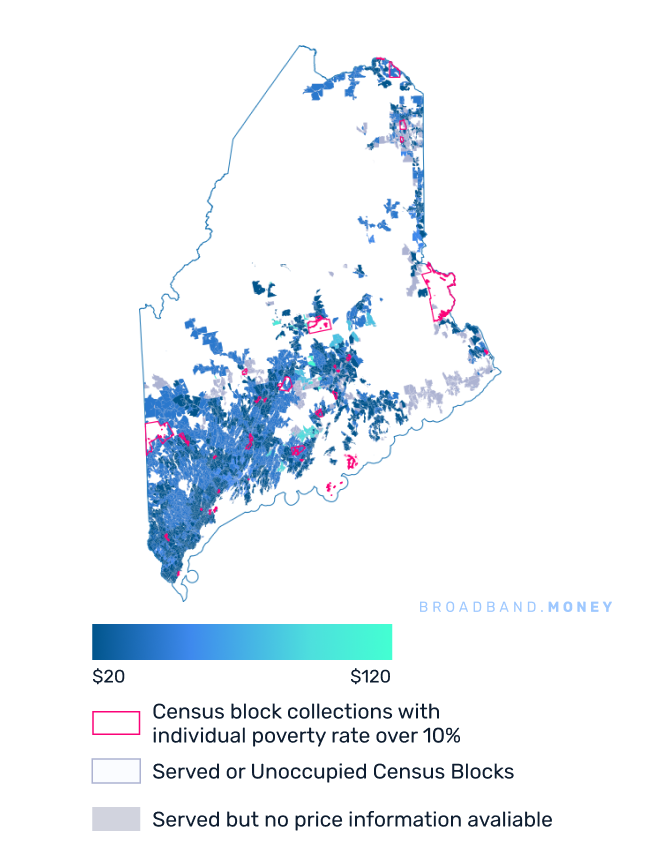 Maine broadband investment map yield on cost