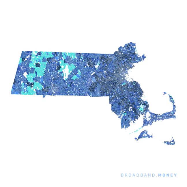 Massachusetts broadband investment map ready strength rank