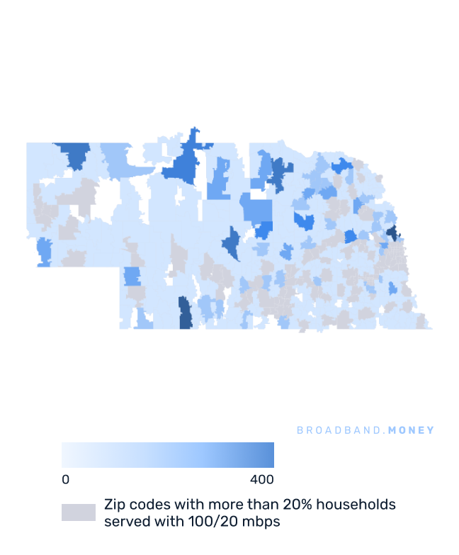 Nebraska broadband investment map business establishments in underserved areas