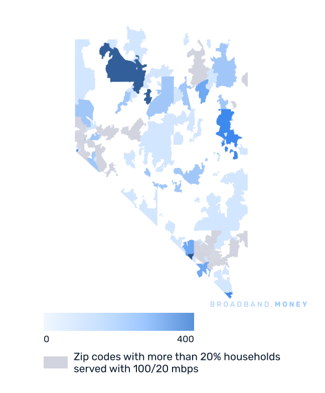 Nevada broadband investment map business establishments in underserved areas