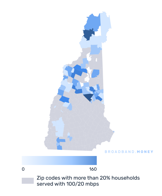 New Hampshire broadband investment map business establishments in underserved areas