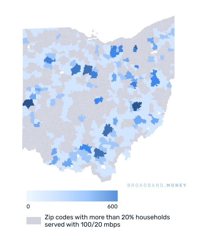 Ohio broadband investment map business establishments in underserved areas