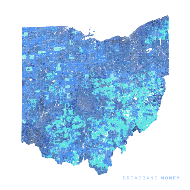 Ohio broadband investment map ready strength rank