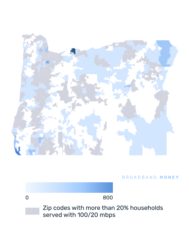 Oregon broadband investment map business establishments in underserved areas