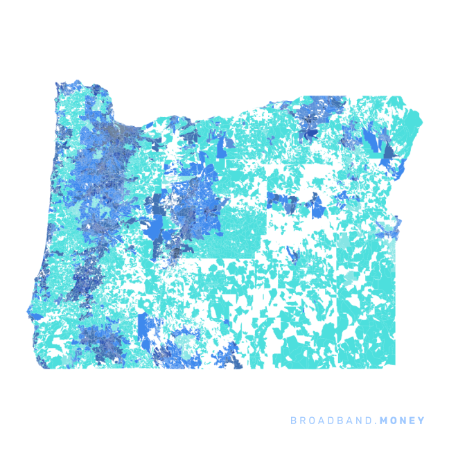 Oregon broadband investment map ready strength rank