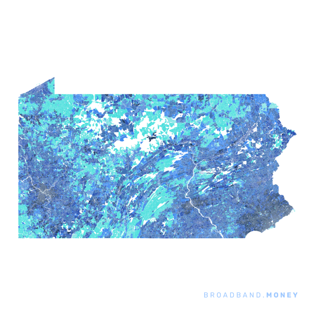 Pennsylvania broadband investment map ready strength rank