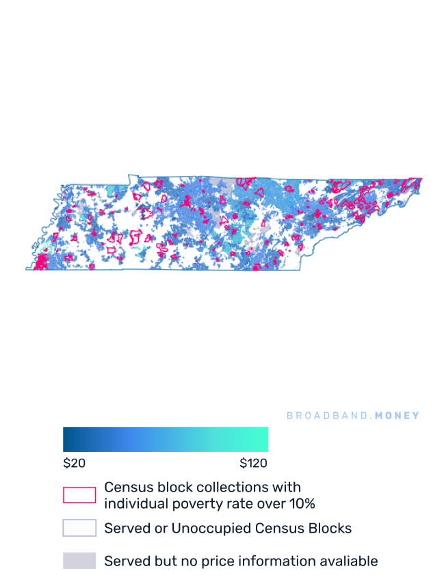 Tennessee broadband investment map yield on cost