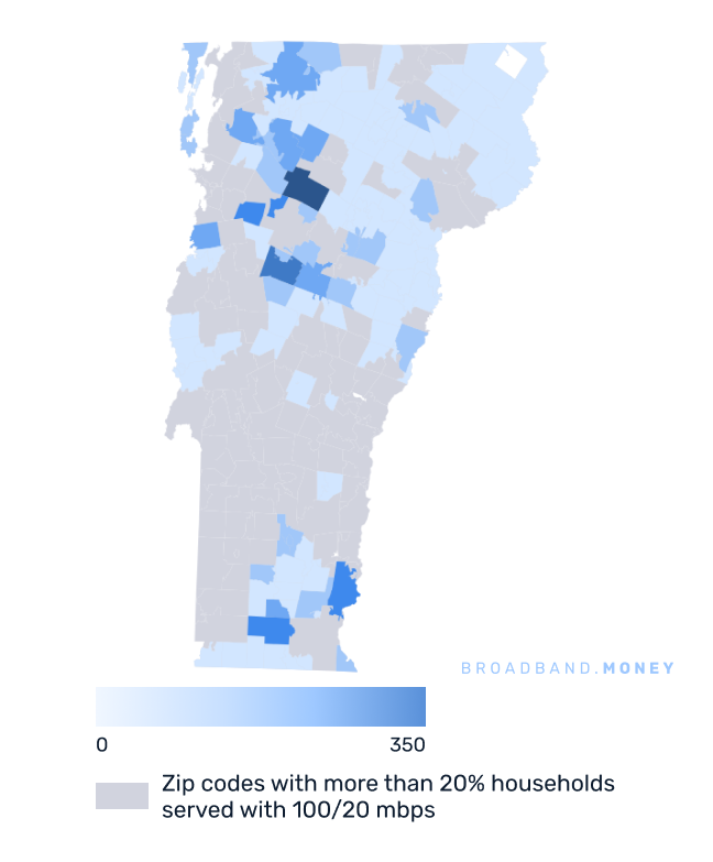 Vermont broadband investment map business establishments in underserved areas