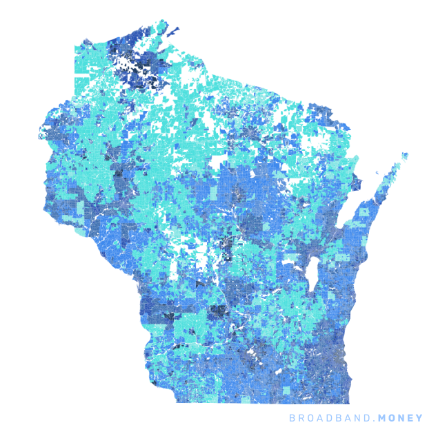 Wisconsin broadband investment map ready strength rank